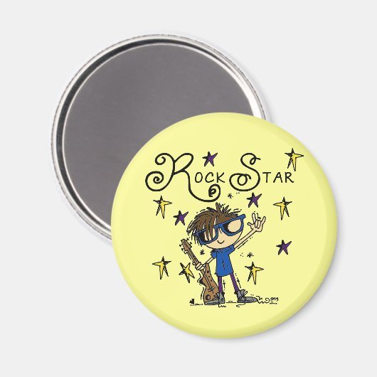 De donkerbruine Ster van de Rots Magneet (Voorkant / Achterkant)