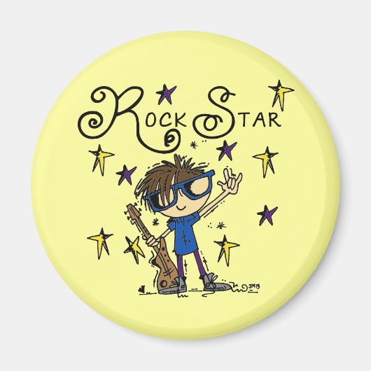 De donkerbruine Ster van de Rots Magneet (Voorkant)