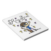 De donkerbruine Ster van de Rots Notitieblok (Schuin)