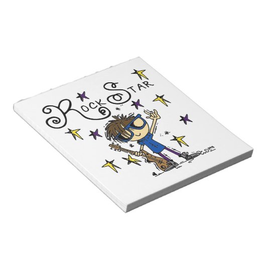 De donkerbruine Ster van de Rots Notitieblok (Schuin)