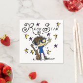 De donkerbruine Ster van de Rots Servet (Insitu)