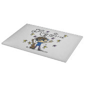 De donkerbruine Ster van de Rots Snijplank (Hoek)