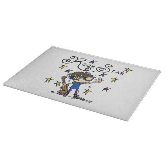 De donkerbruine Ster van de Rots Snijplank (Hoek)