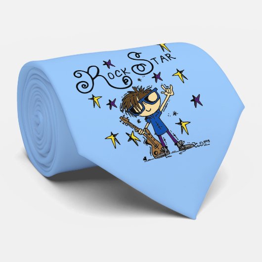 De donkerbruine Ster van de Rots Stropdas (Opgerold)