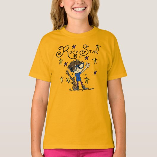 De donkerbruine Ster van de Rots T-shirt (Voorkant)