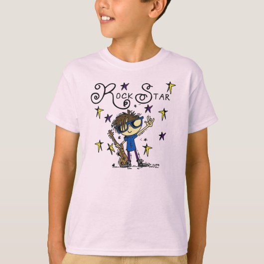 De donkerbruine Ster van de Rots T-shirt (Voorkant)