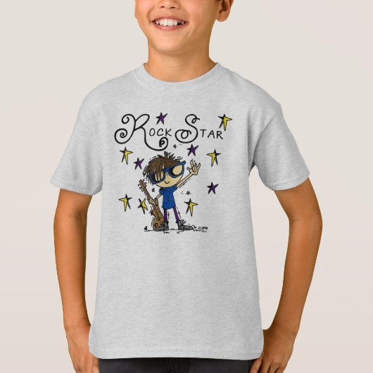De donkerbruine Ster van de Rots T-shirt (Voorkant)