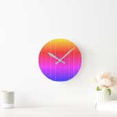 De donkere Blauwgroen rasterklok Ronde Klok (Huis)