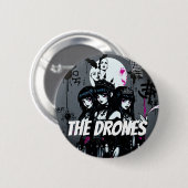 De donkere drones ronde button 5,7 cm (Voorkant /achterkant)