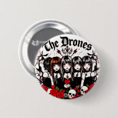 De donkere drones ronde button 5,7 cm (Voorkant /achterkant)