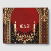 De donkere elegantie van de gotische stijl. gastenboek (Achterkant)