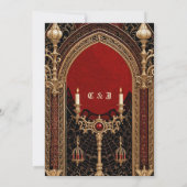 De donkere elegantie van de gotische stijl. kaart (Achterkant)