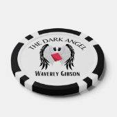 De donkere engel poker chips (Enkel)