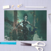 De donkere fee in de nacht tissuepapier (Craft)