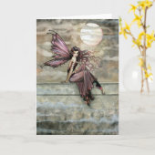 De donkere Gotische Romantische Spatie van de Kaart (Gele Bloem)