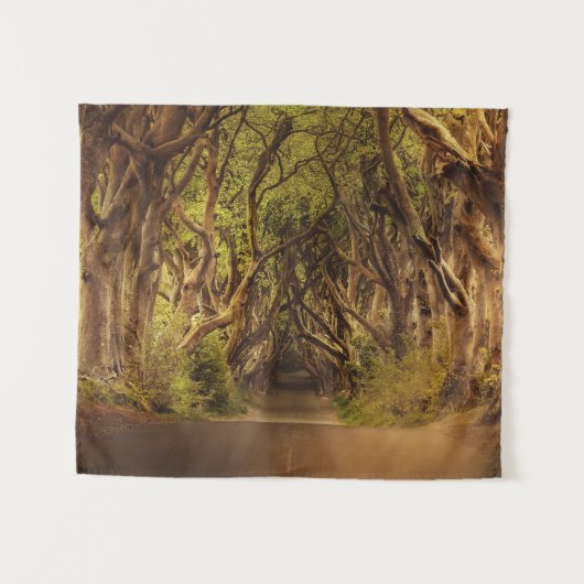 De donkere heggen, noord-ierland wandkleed (Voorkant (horizontaal))