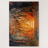 De donkere hoeken Antrim Ierland. Jigzaag Puzzle Legpuzzel (Verticaal)