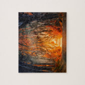 De donkere hoeken Antrim Ierland. Legpuzzel (Verticaal)