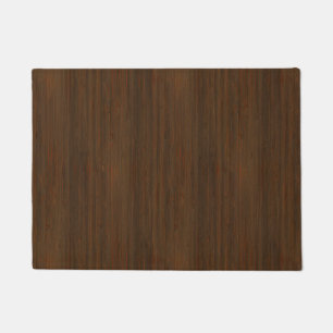 De donkere Houten Korrel van het Bamboe van de Deurmat