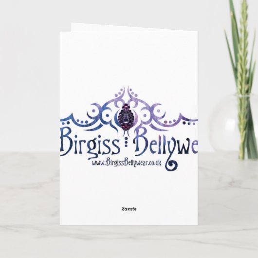 De donkere Kaart van de Verjaardag van de Danser (Achterkant)