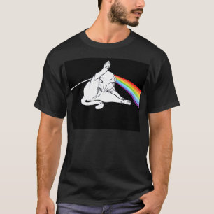 de donkere kant van de kat t-shirt