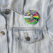 De donkere kant van de knop Geld Ronde Button 5,7 Cm (In situ)