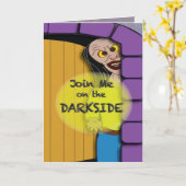De donkere kant van Halloween Kaart (Gele Bloem)