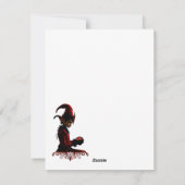 De donkere kersttijd. feestdagenkaart (Achterkant)