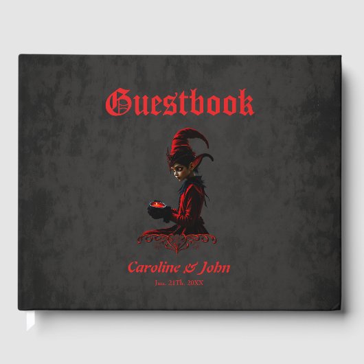 De donkere kersttijd. gastenboek (Voorkant)