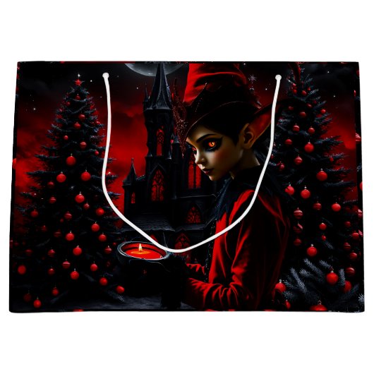 De donkere kersttijd. groot cadeauzakje (Voorkant)