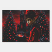 De donkere kersttijd. inpakpapier vel (Voorkant 3)