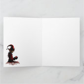 De donkere kersttijd. kaart (Binnen)