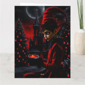 De donkere kersttijd. kaart (Achterkant)