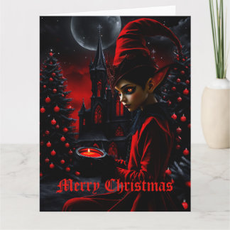 De donkere kersttijd. kaart