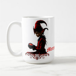 De donkere kersttijd. koffiemok