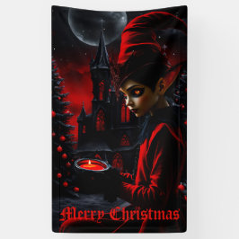 De donkere kersttijd. spandoek