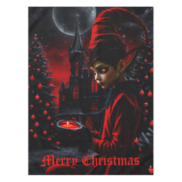 De donkere kersttijd. tafelkleed
