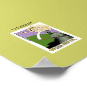 De donkere maaier Grappige Halloween Canvasprint Poster (Hoek)
