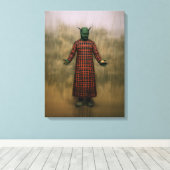 De Donkere Man Canvas Afdruk (Insitu (Houten vloer))