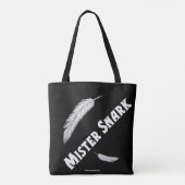 De donkere meneer Snark | Mister Snark Feather Tote Bag (Achterkant)