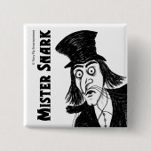 De donkere meneer Snark Vierkante Button 5,1 Cm (Voorkant)