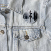 De donkere muis ronde button 5,7 cm (In situ)