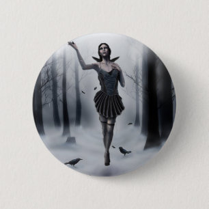De donkere muis ronde button 5,7 cm
