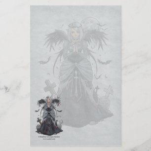 De donkere priestess Angel Stationery Briefpapier