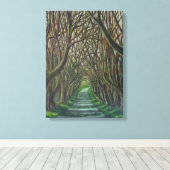 De donkere randen canvas afdruk (Insitu (Houten vloer))