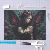 De donkere Rozen fee Tissuepapier (Craft)