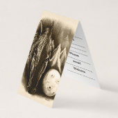 De donkere zijde - Surreal Black Horse and Moon Visitekaartje (Voorkant)