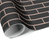 De donkere zwarte muur heeft een ruw oppervlak als cadeaupapier (Rol Hoek)