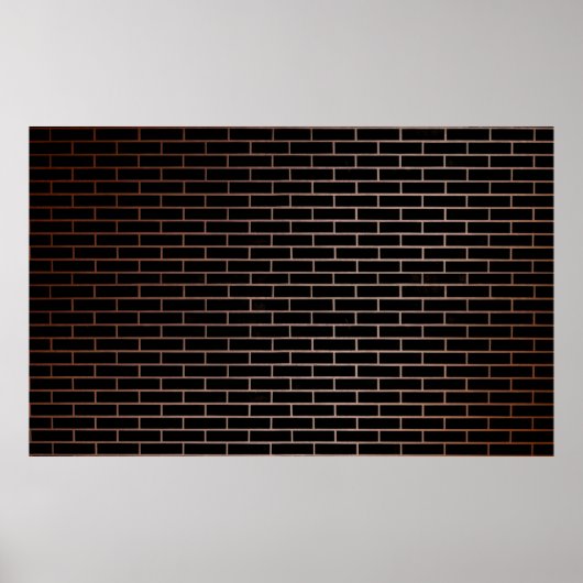 De donkere zwarte muur heeft een ruw oppervlak als poster (Voorkant)