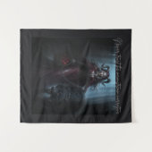 De Donkerrode Riddersprinses Wandkleed (Voorkant (horizontaal))